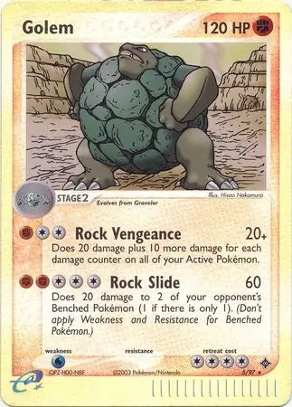 EX Dragon Golem #5/97 reverse holo